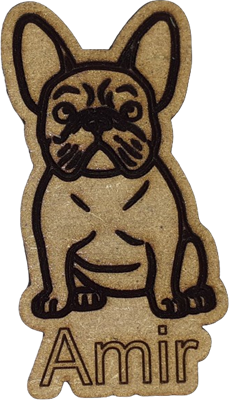 Magnet - Bouledogue personnalisable